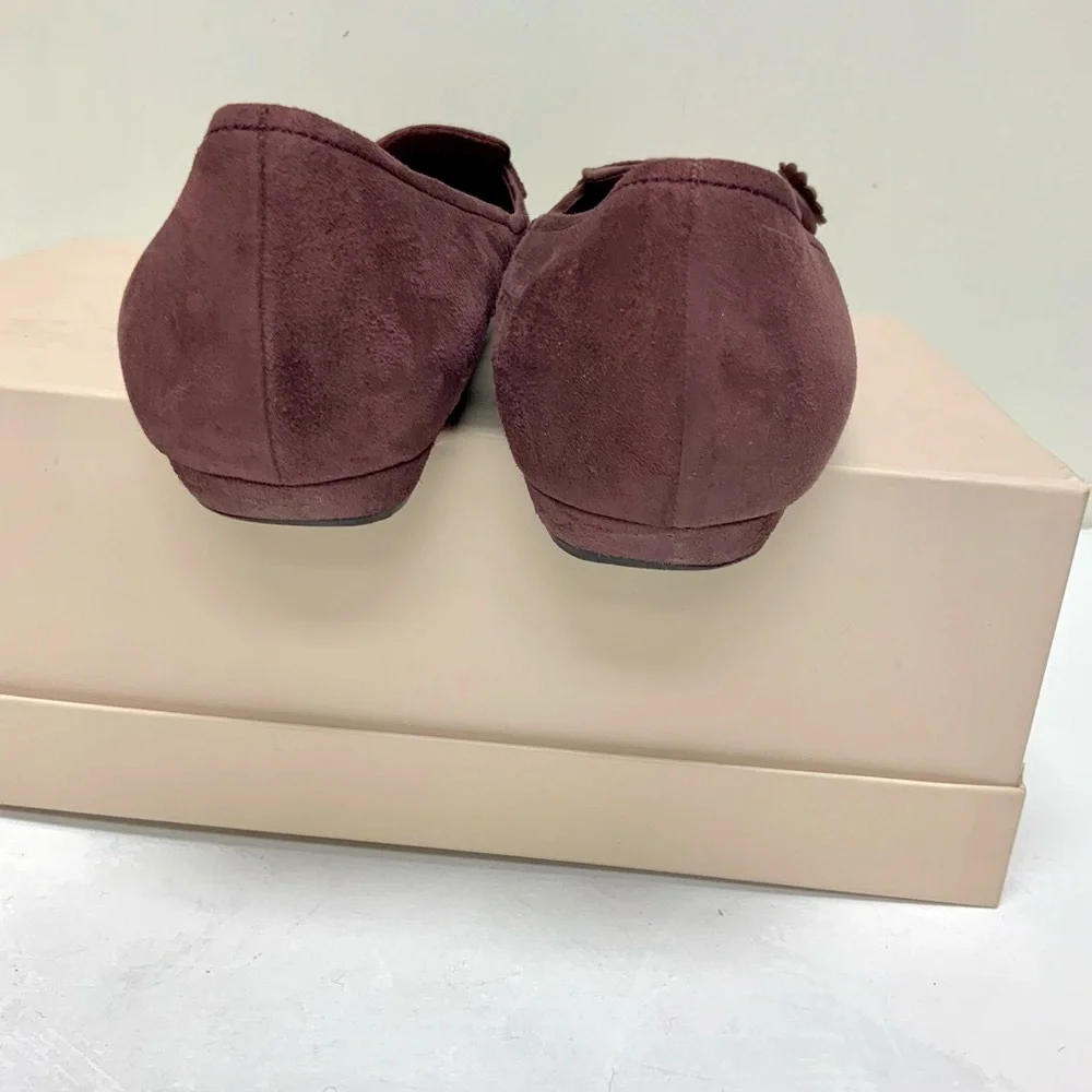 Prada purple suede pointed toe low heels 37.5